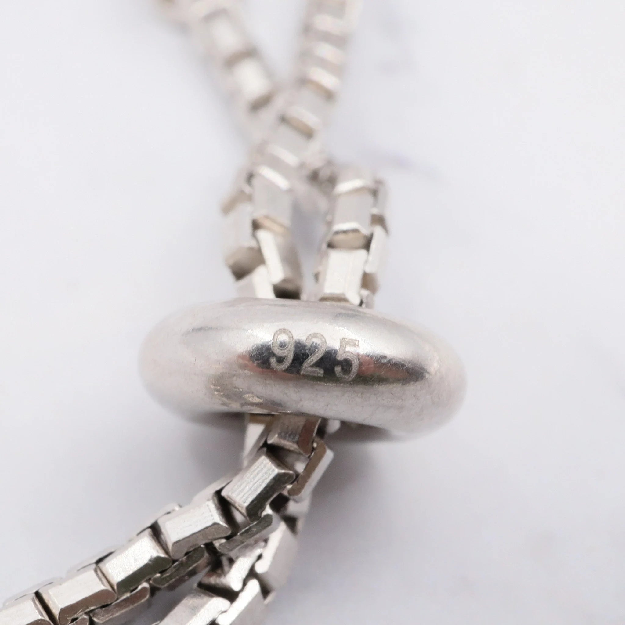 Vintage sterling, mother of pearl, hand of fatima and evil eye bracelet with cubic zirconia links